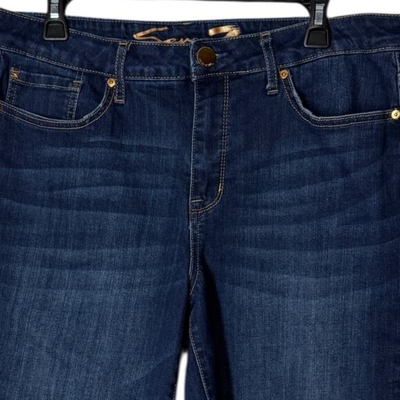 SEVEN Blue Denim Shorts SZ 16 - Picture 3 of 7